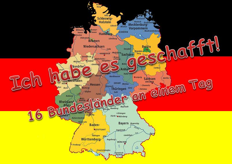 16 Bundesländer an einem Tag (Challenge Cache)