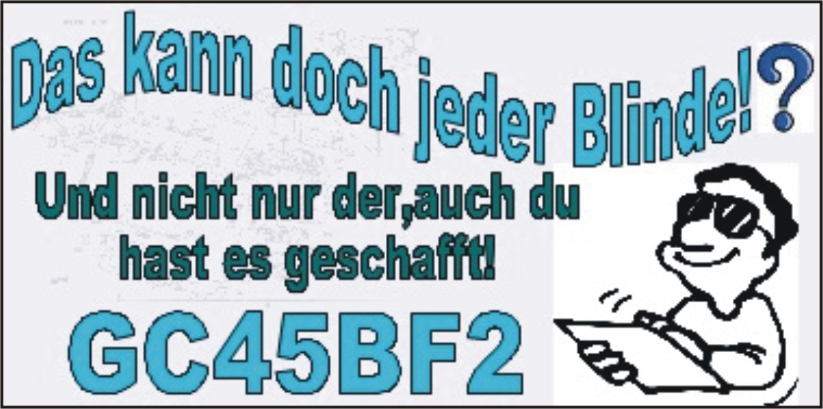 Das kann doch jeder Blinde
