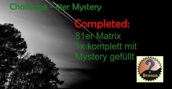 Challenge Cache - 81er Mystery